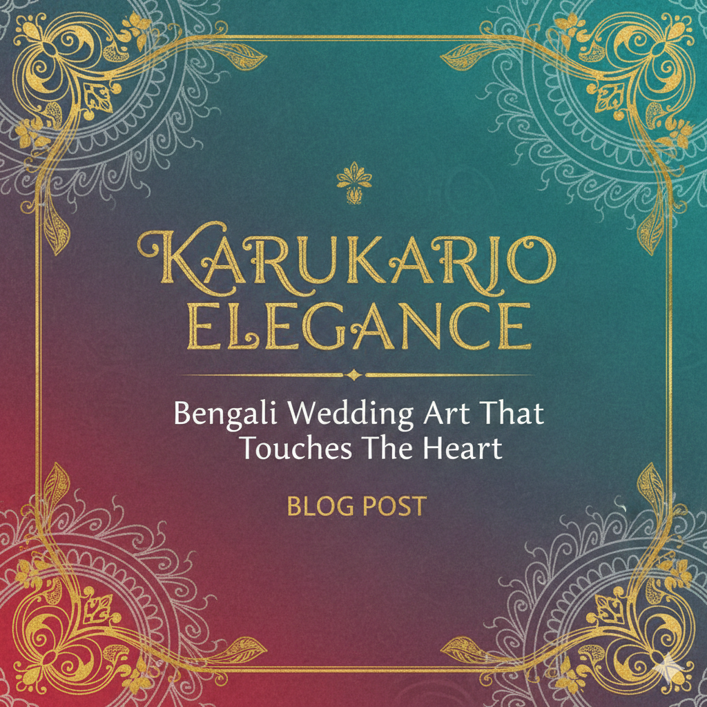 Karukarjo Elegance: Bengali Wedding Art That Touches the Heart