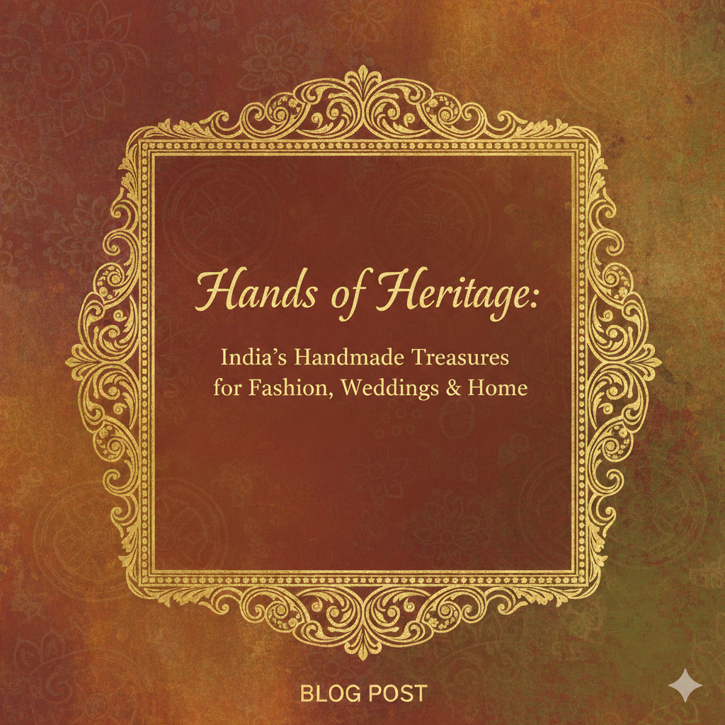 Hands of Heritage: India's Handmade Treasures for Fashion, Weddings & Home