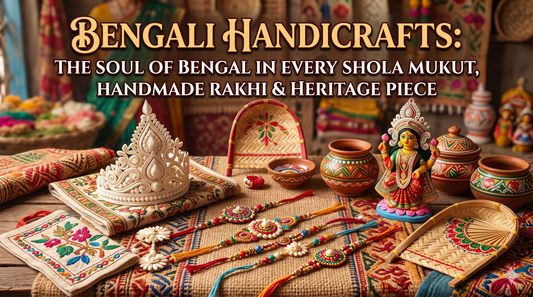 Bengali Handicrafts: The Soul of Bengal in Every Shola Mukut, Handmade Rakhi & Heritage Piece