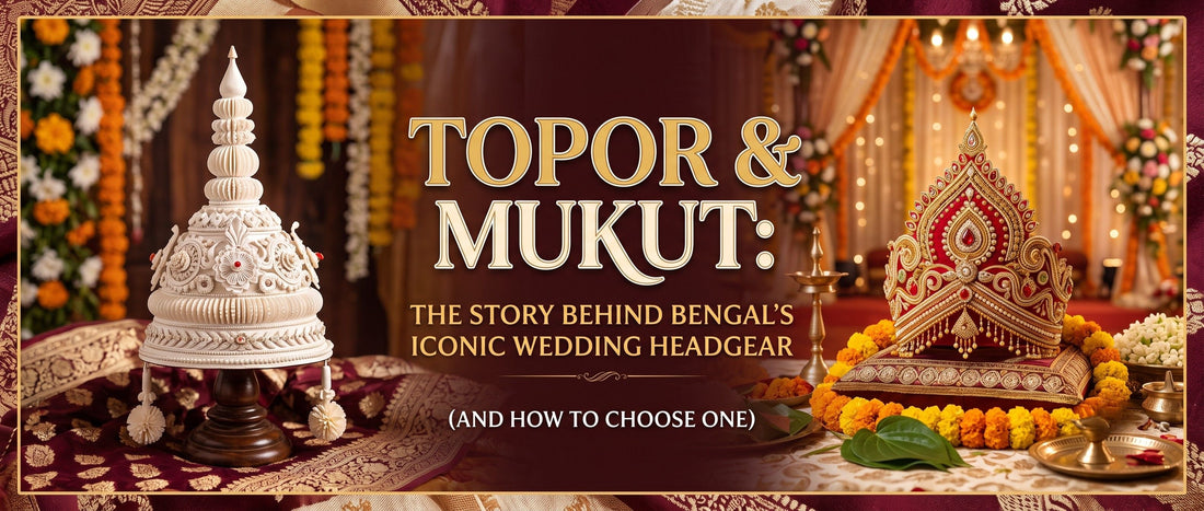 Topor & Mukut: The Story Behind Bengal's Iconic Wedding Headgear (And How to Choose One)