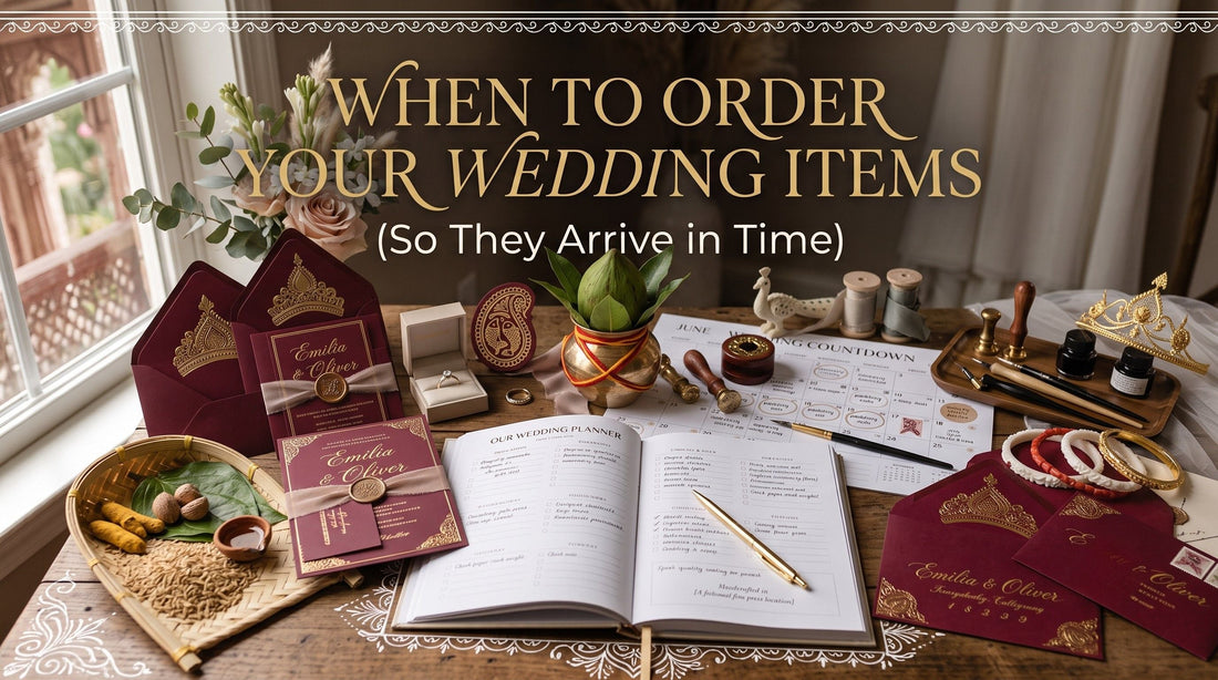 When to Order Your Wedding Items (So They Arrive in Time)