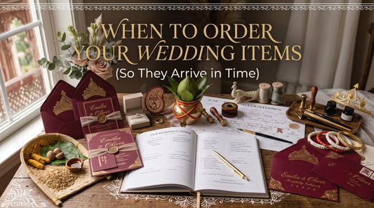 When to Order Your Wedding Items (So They Arrive in Time)
