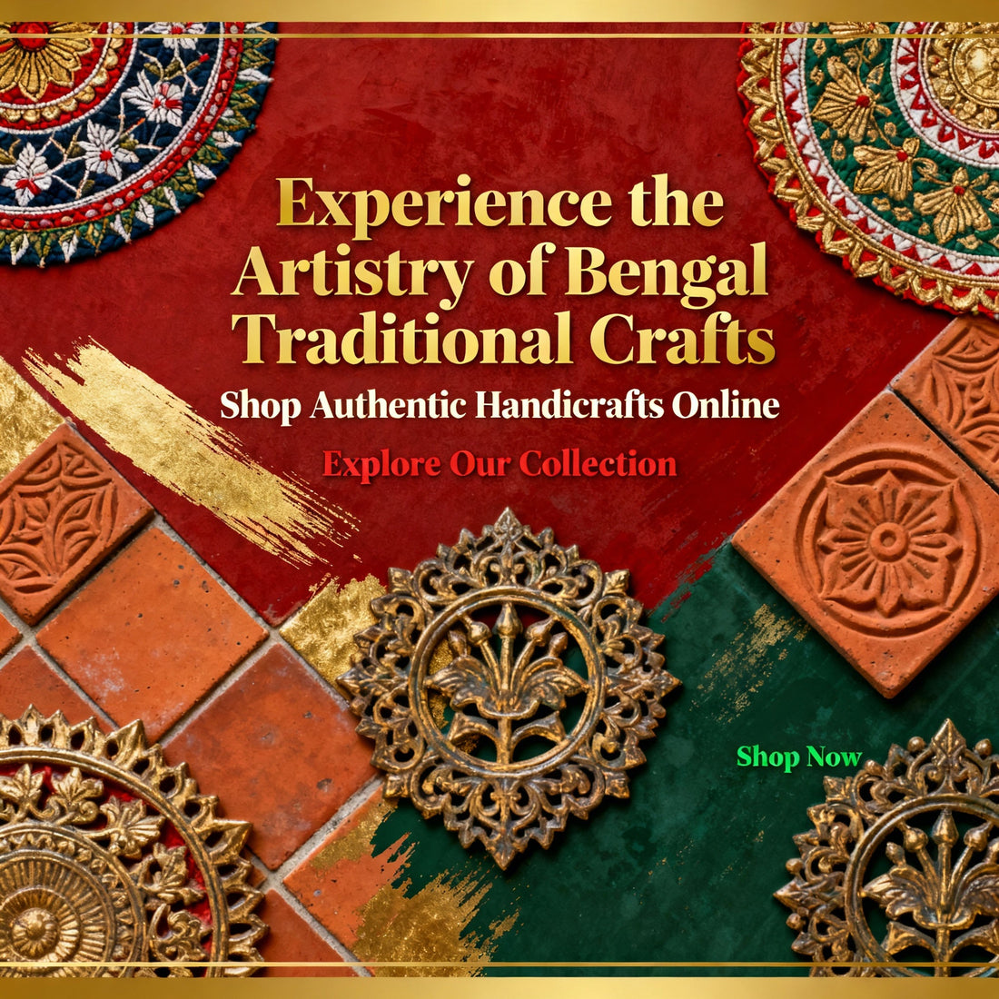 Experience the Artistry of Bengal Traditional Crafts: Shop Authentic Handicrafts Online