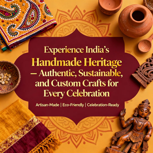 Experience India’s Handmade Heritage – Authentic, Sustainable, and Custom Crafts for Every Celebration