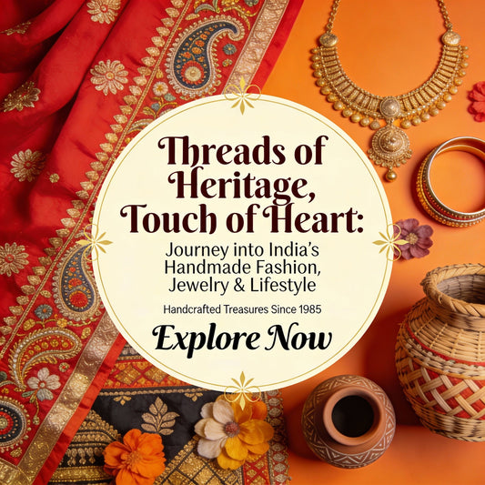 Threads of Heritage, Touch of Heart: Journey into India’s Handmade Fashion, Jewelry & Lifestyle