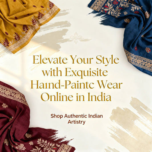 Elevate Your Style with Exquisite Hand-Painted Ethnic Wear Online in India