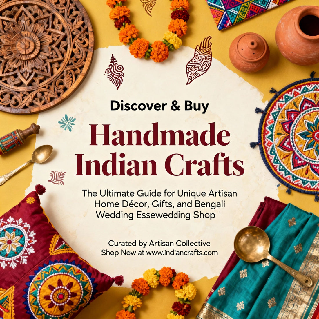 Discover & Buy Handmade Indian Crafts: The Ultimate Guide for Unique Artisan Home Décor, Gifts, and Bengali Wedding Essentials