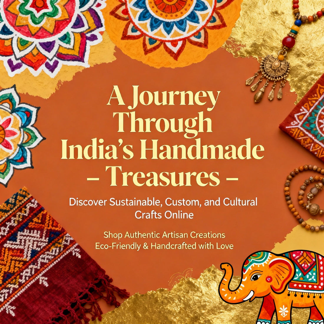 A Journey Through India’s Handmade Treasures – Discover Sustainable, Custom, and Cultural Crafts Online