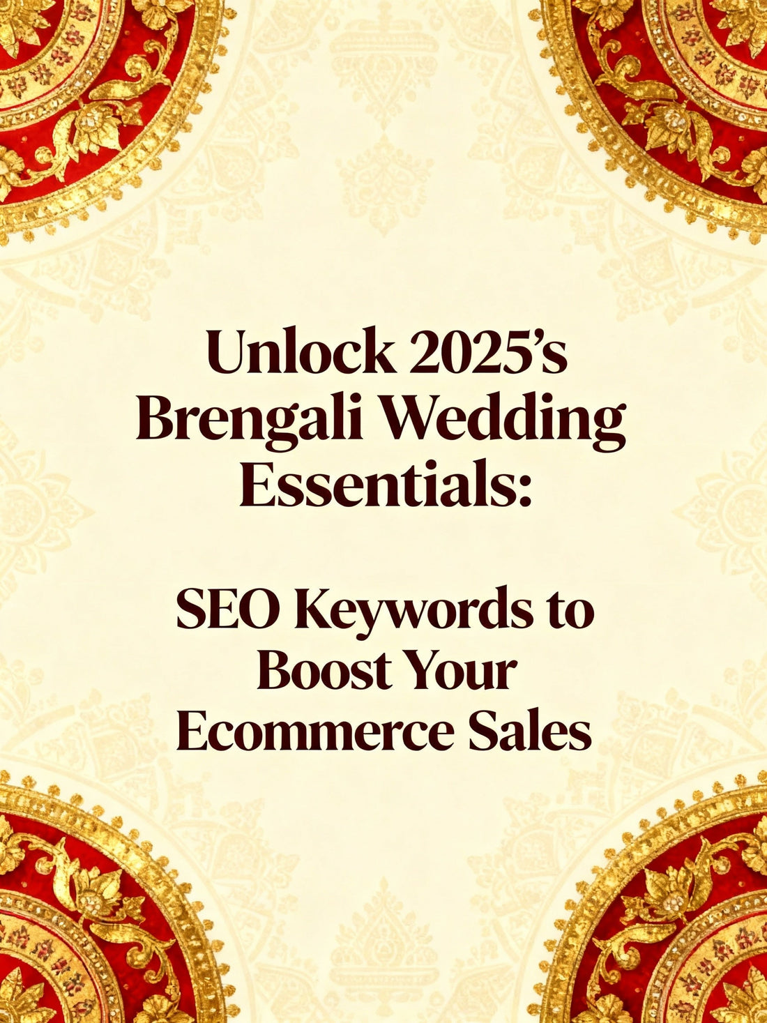 Unlock 2025’s Trendiest Bengali Wedding Essentials: SEO Keywords to Boost Your Ecommerce Sales