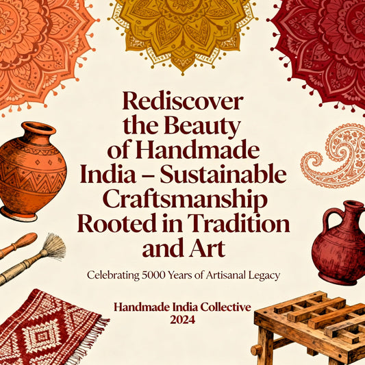 Rediscover the Beauty of Handmade India – Sustainable Craftsmanship Rooted in Tradition and Art