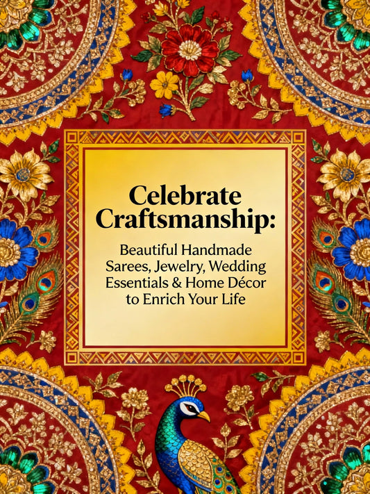 Celebrate Craftsmanship: Beautiful Handmade Sarees, Jewelry, Wedding Essentials & Home Décor to Enrich Your Life