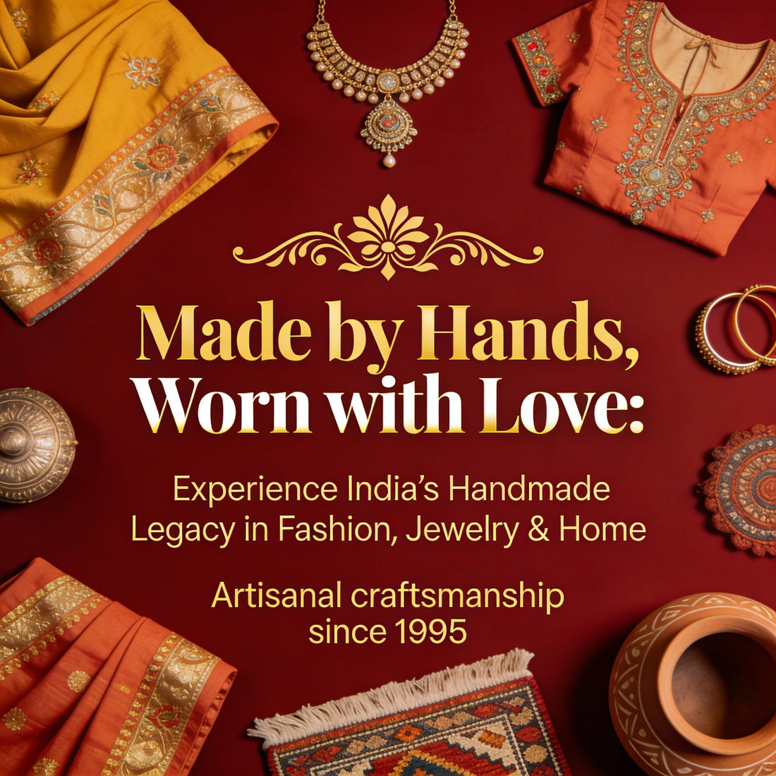 Made by Hands, Worn with Love: Experience India’s Handmade Legacy in Fashion, Jewelry & Home