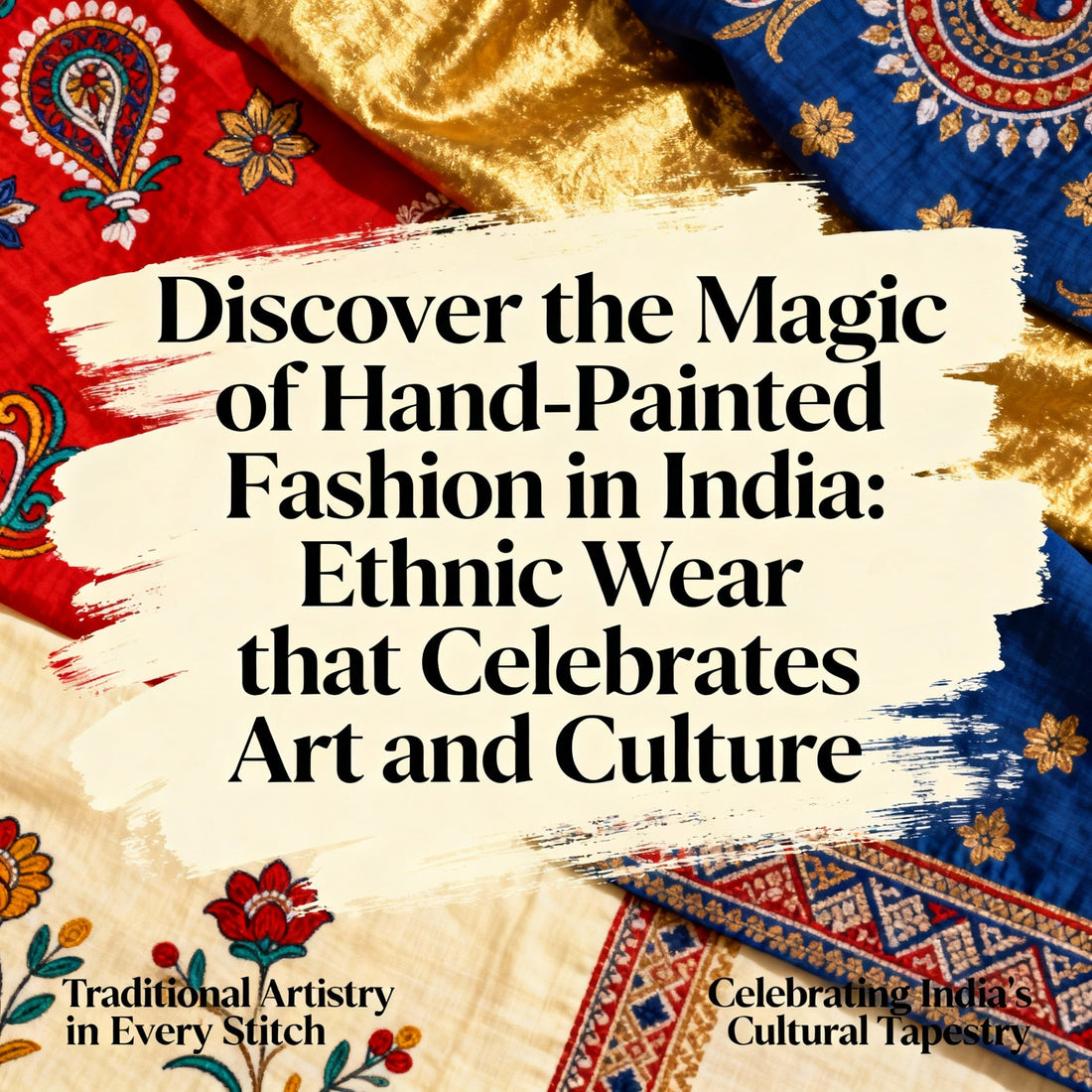 Discover the Magic of Hand-Painted Fashion in India: Ethnic Wear that Celebrates Art and Culture