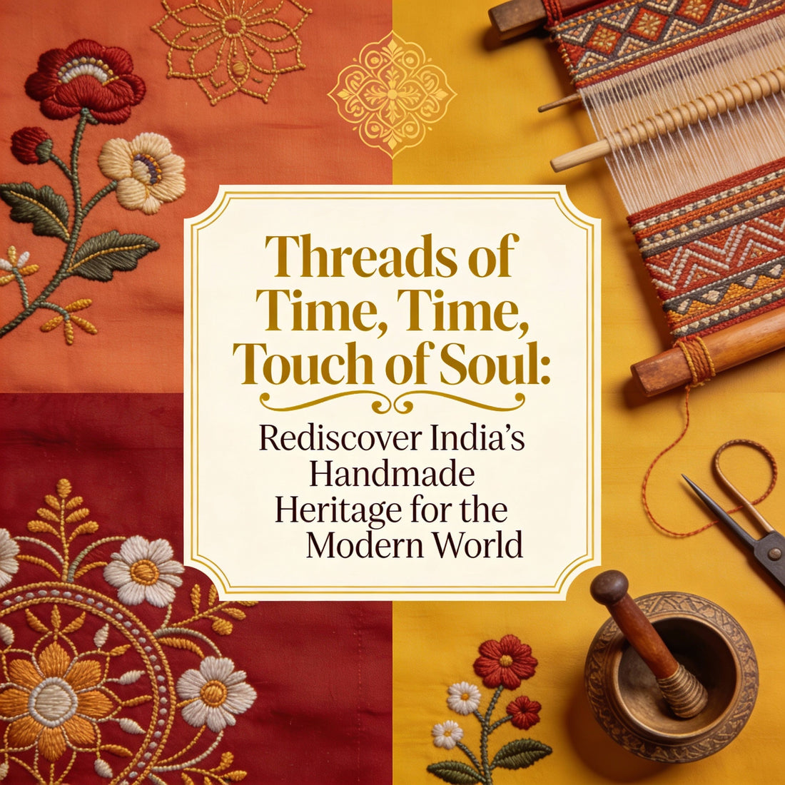 Threads of Time, Touch of Soul: Rediscover India’s Handmade Heritage for the Modern World