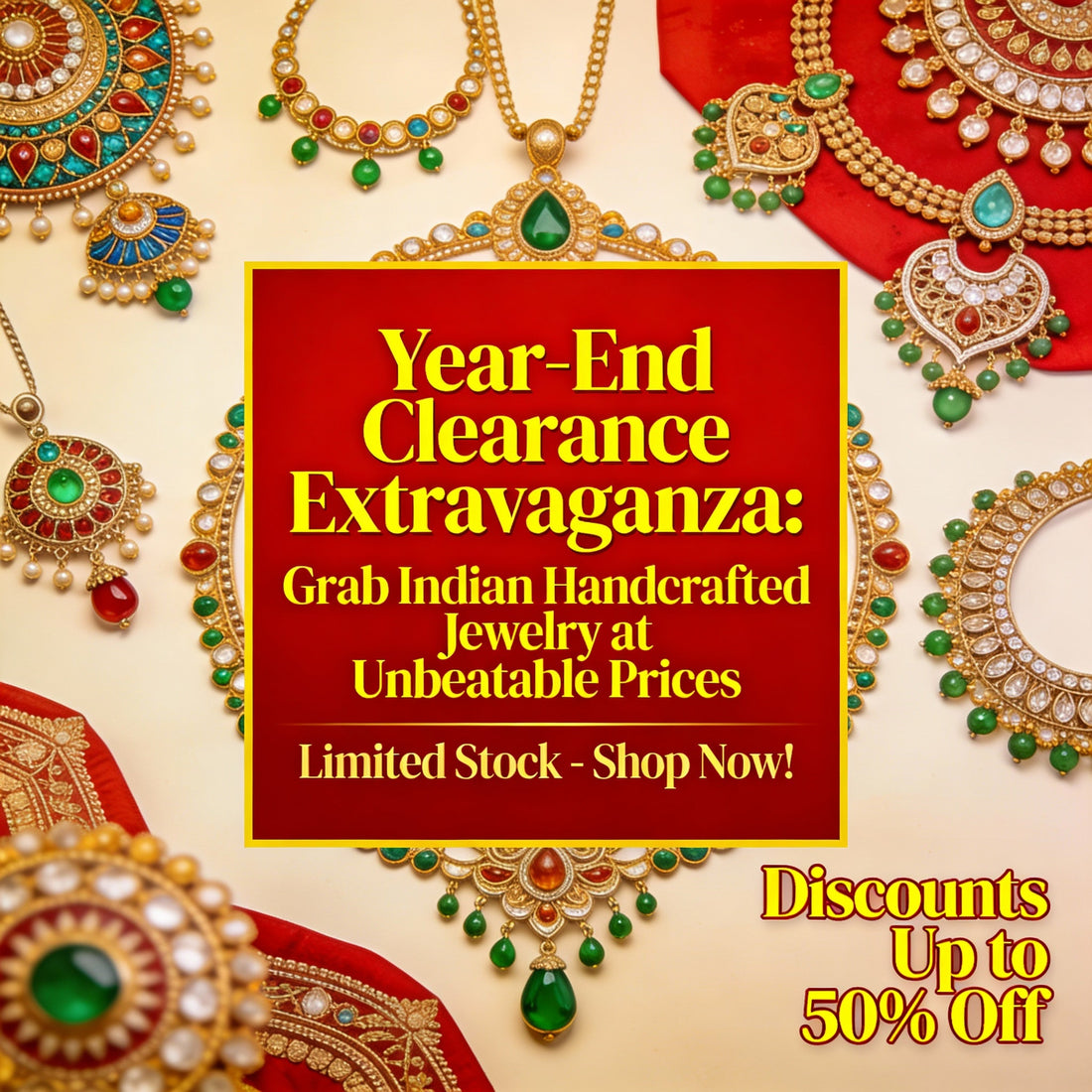 Year-End Clearance Extravaganza: Grab Indian Handcrafted Jewelry at Unbeatable Prices