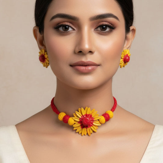 Suryamukhi Clay Jewelry Set