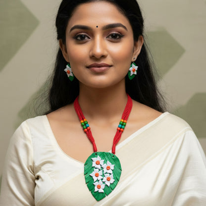 Mrinmoyi Clay Jewelry Set – Handcrafted Grace