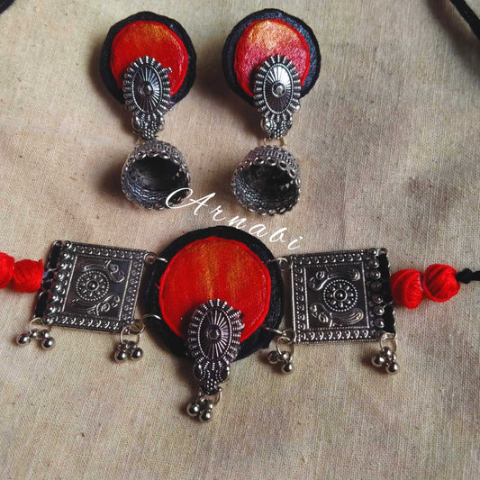Mystic Fusion – Oxidized & Clay Choker Set
