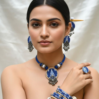 Rangdeep Fabric Jewelry Set