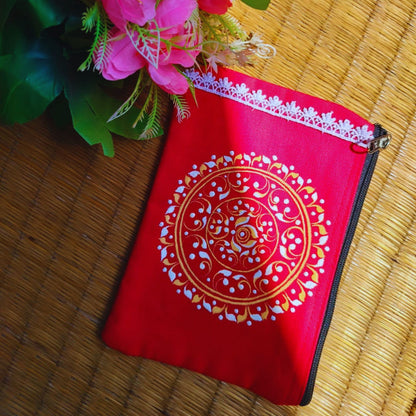 Handmade Kalka Art Side Bags (Combo of 5)