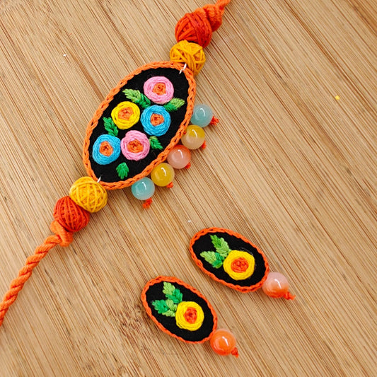 Blooming Elegance – Stunning 3D Fabric Jewelry Set