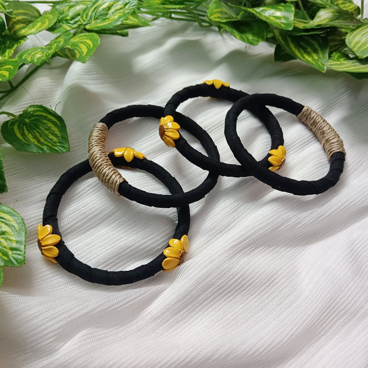 Surjomukhi Charm Set – Choker, Earrings, Rings & Bangles