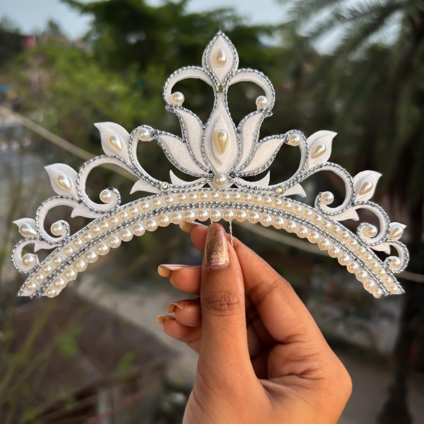 Antique Silver Bridal Mukut