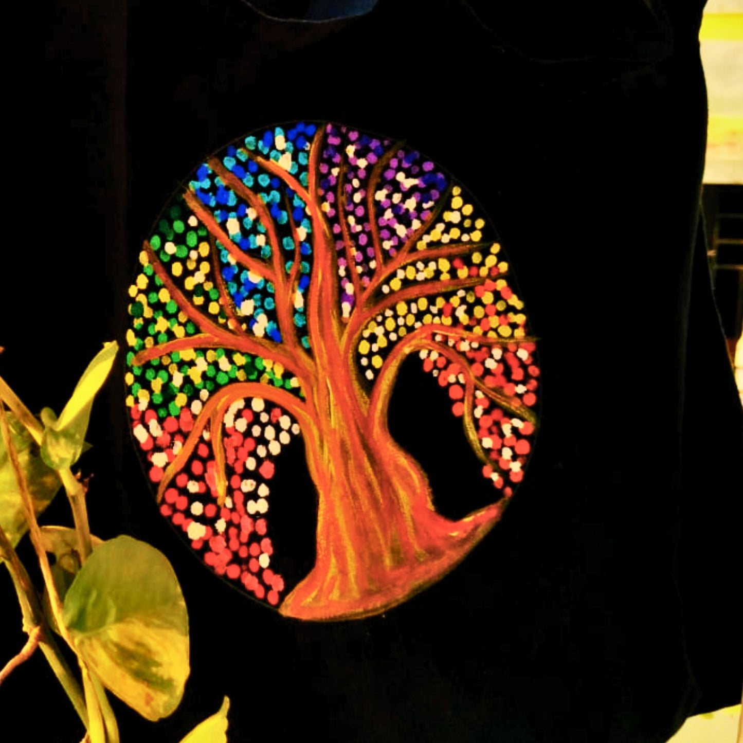 Sacred Roots Tote – Tree Art Side Bag