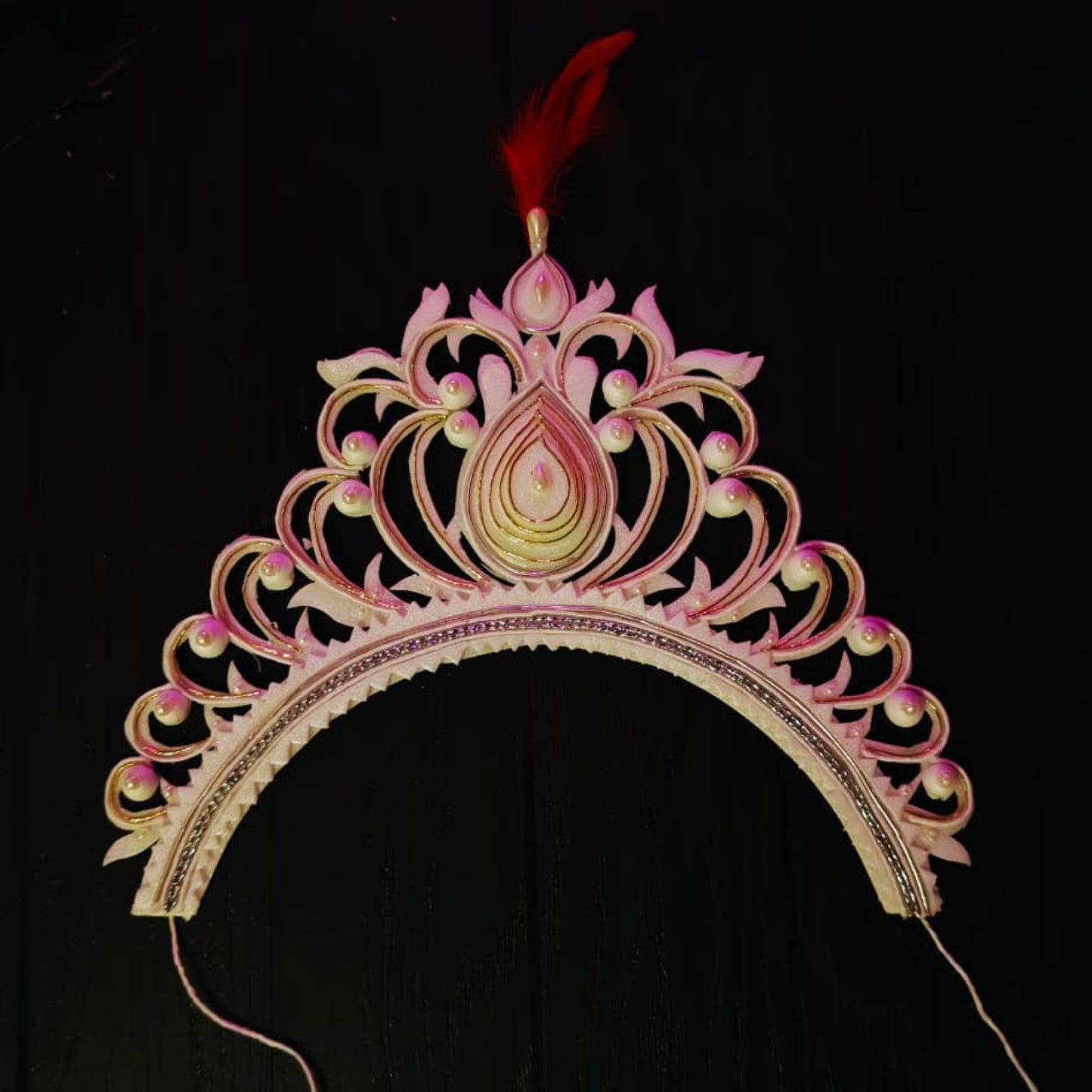 Lightweight Wedding Mukut Headpiece