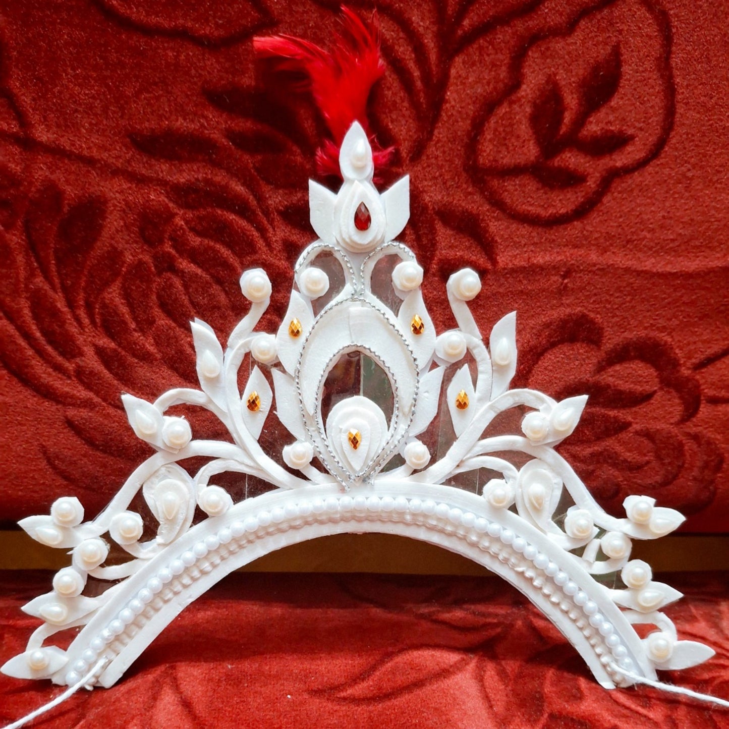 Handcrafted Jasmine Sola Mukut