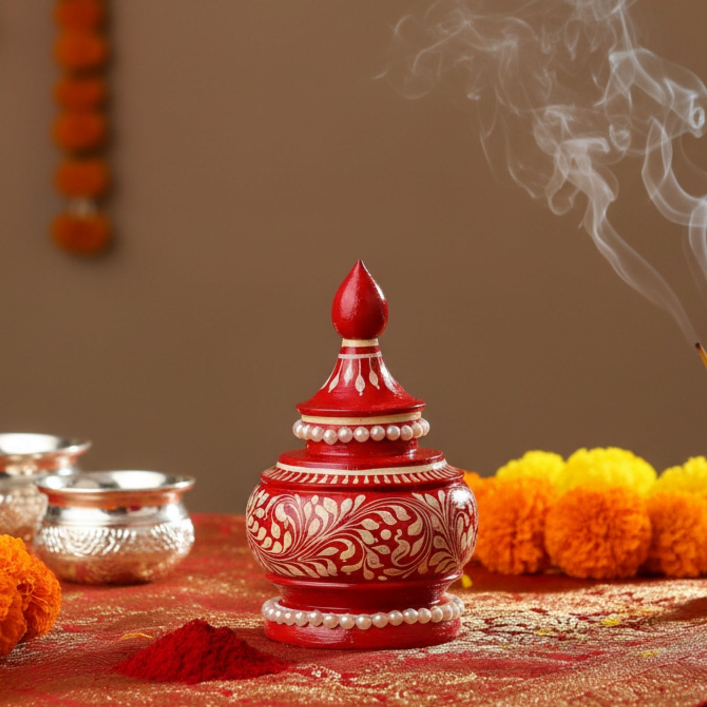 Shubho Sindur Kouto – Handcrafted Vermilion Holder