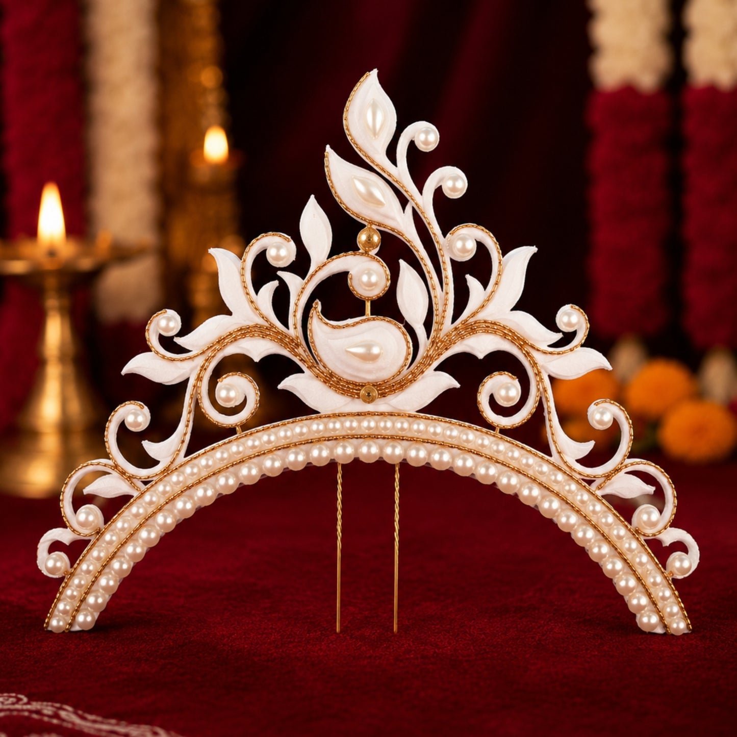 Peacock Design Bridal Mukut
