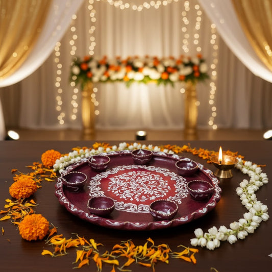 Mandala Art Mati Diya Set