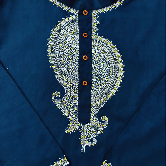 Royal Elegance – Handcrafted Kalka Art Panjabi