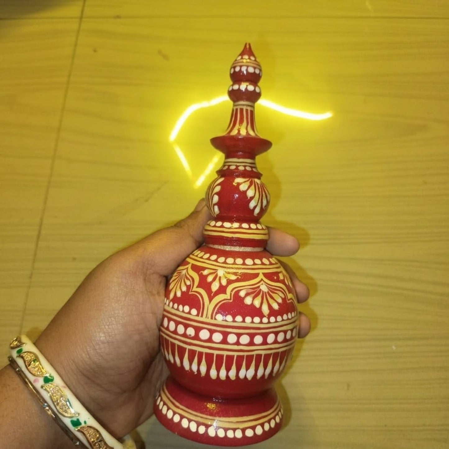 Traditional Wooden Sindoor Gachkouto