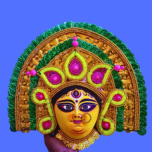 Mahadevi Durga Chhau Mukhosh – (14×14 inch)