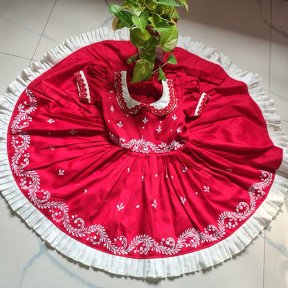 Blossom Elegance Kalka Art Baby Frock