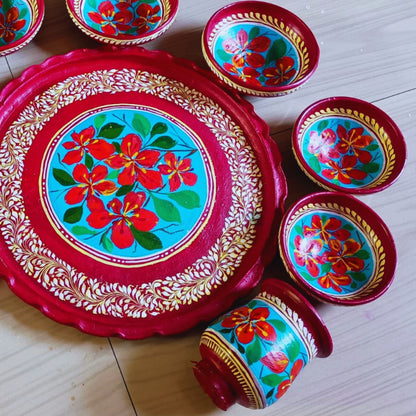 Phoolshaj Matir Thala Set – 9-Piece