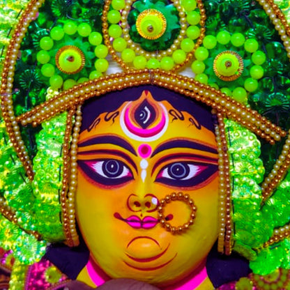 Devi Durga Chhau Mukhosh – (14×14 inch)