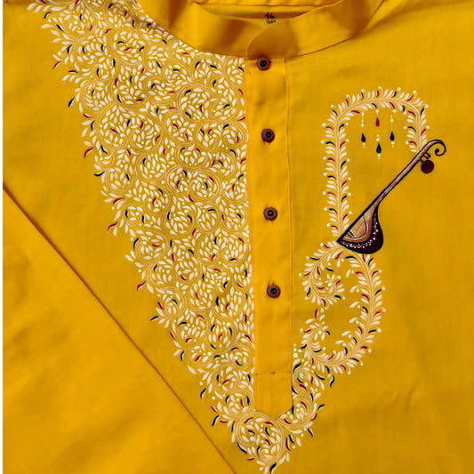 Veena Vibes – Ma Saraswati Themed Panjabi