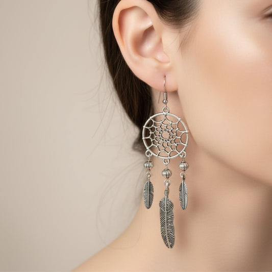 Dream catcher earrings