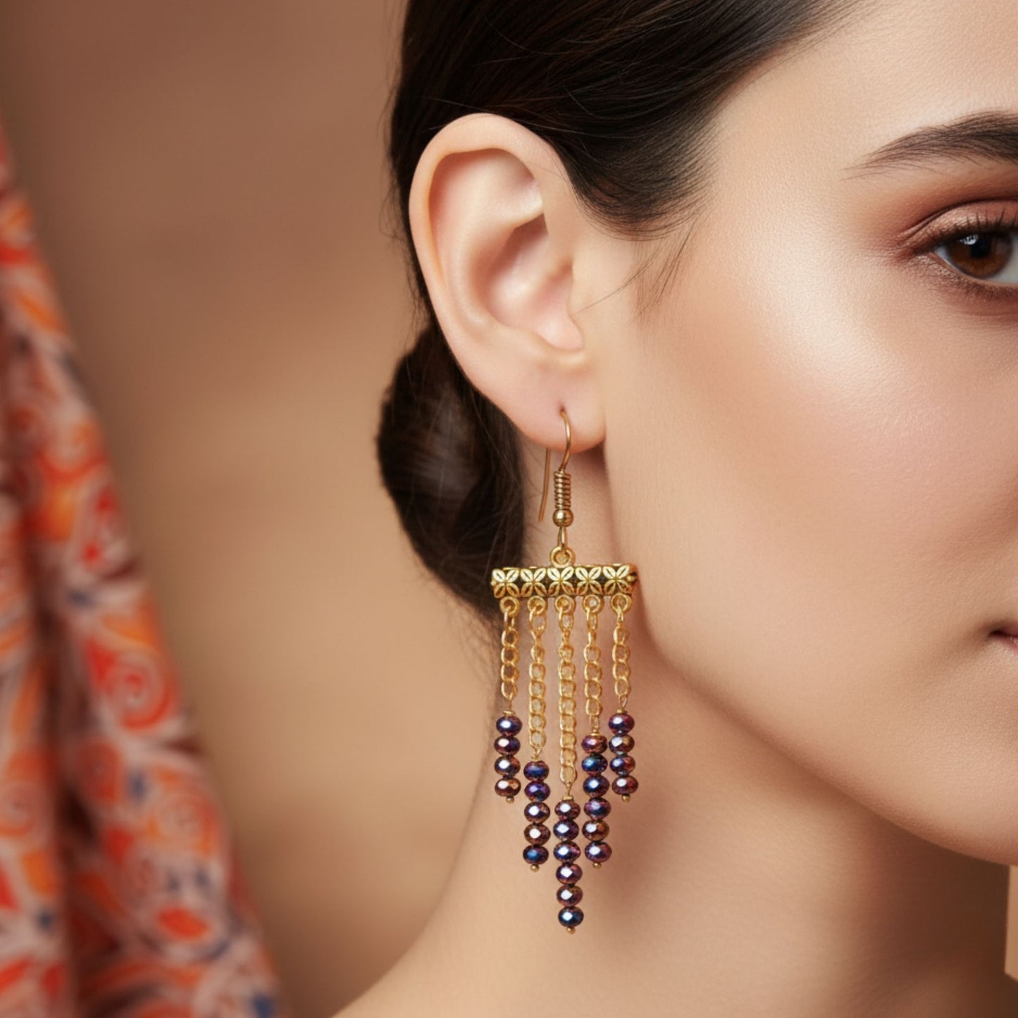 The rainbow flow earrings