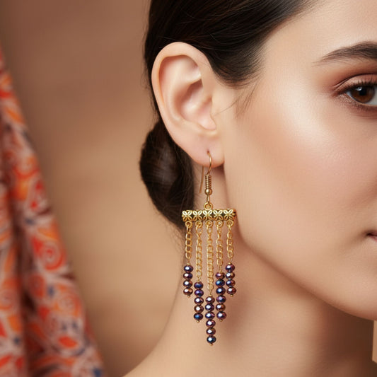 The rainbow flow earrings