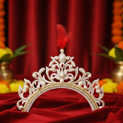 Golden Accent Bridal Crown