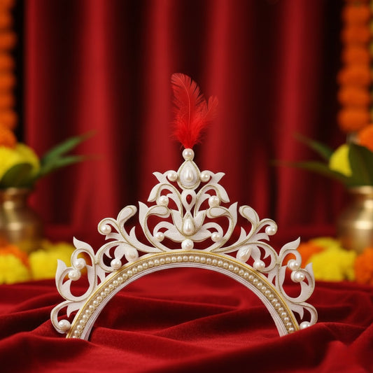 Golden Accent Bridal Crown