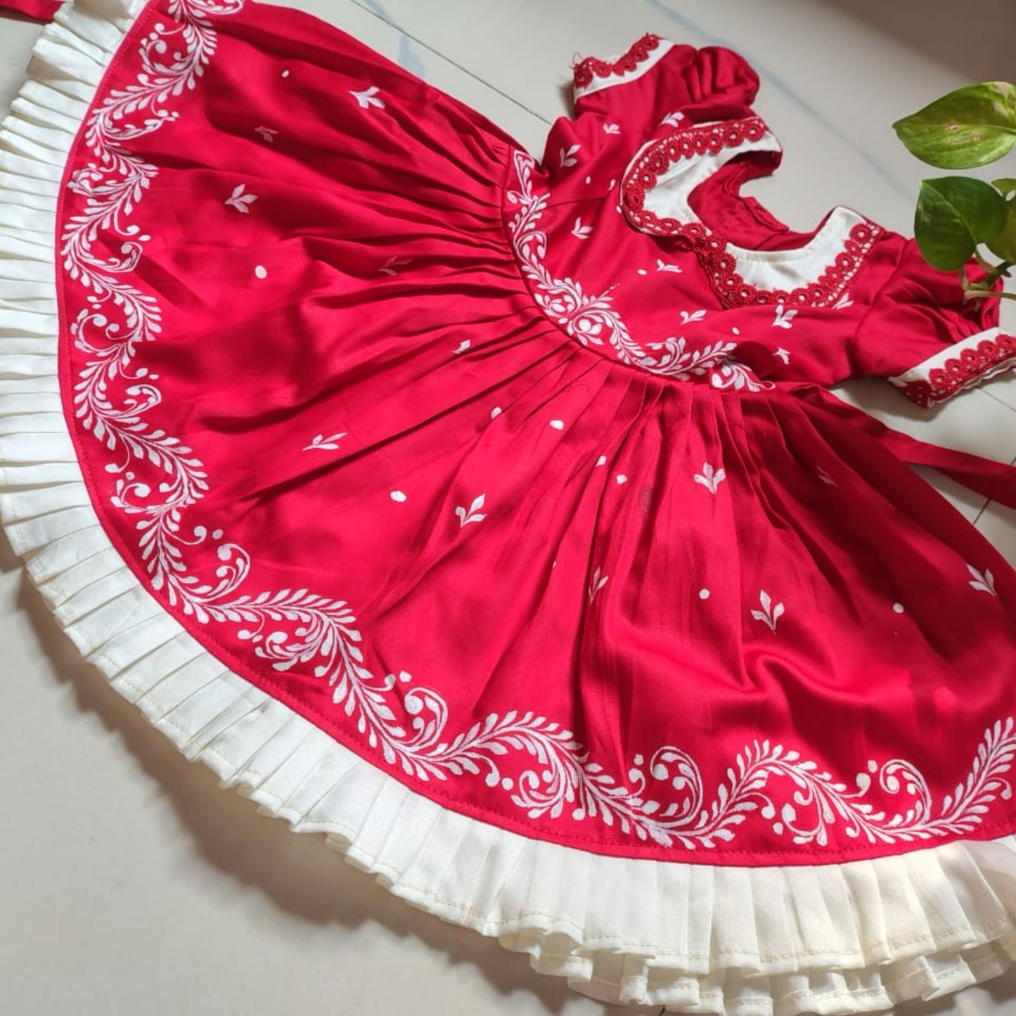 Blossom Elegance Kalka Art Baby Frock