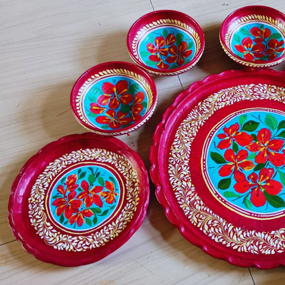 Phoolshaj Matir Thala Set – 9-Piece