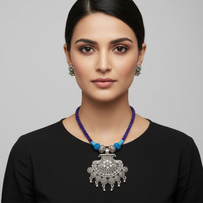 The Classic Blue Cord Necklace