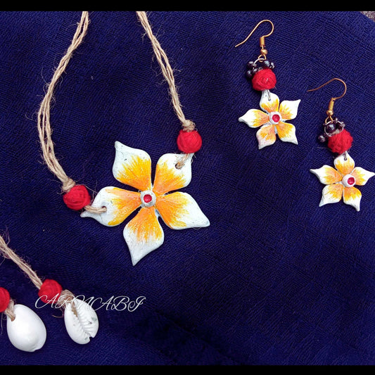 Kathgolap Elegance – Clay Jewelry Set