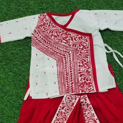 Chhoto Utsav – Kalka Art Dhuti Panjabi Set for Babies